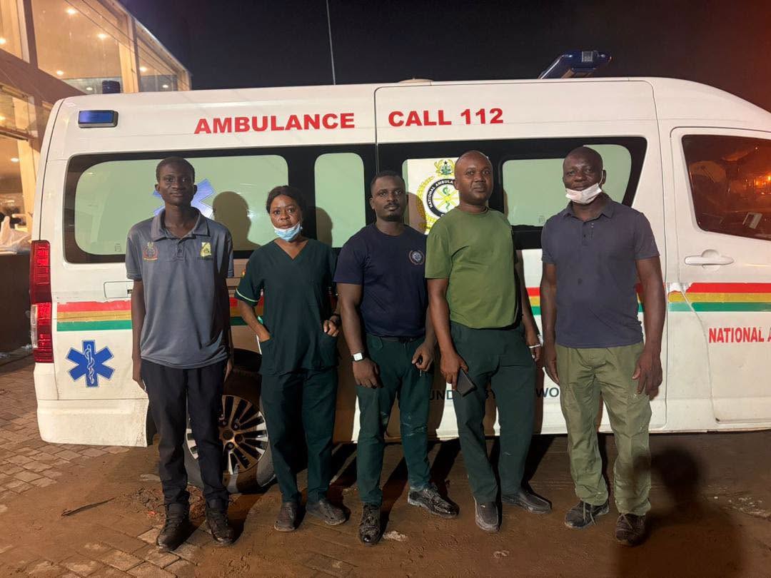 National Ambulance Service Joined Rescue Efforts in Avenor Building Collapse Emergency