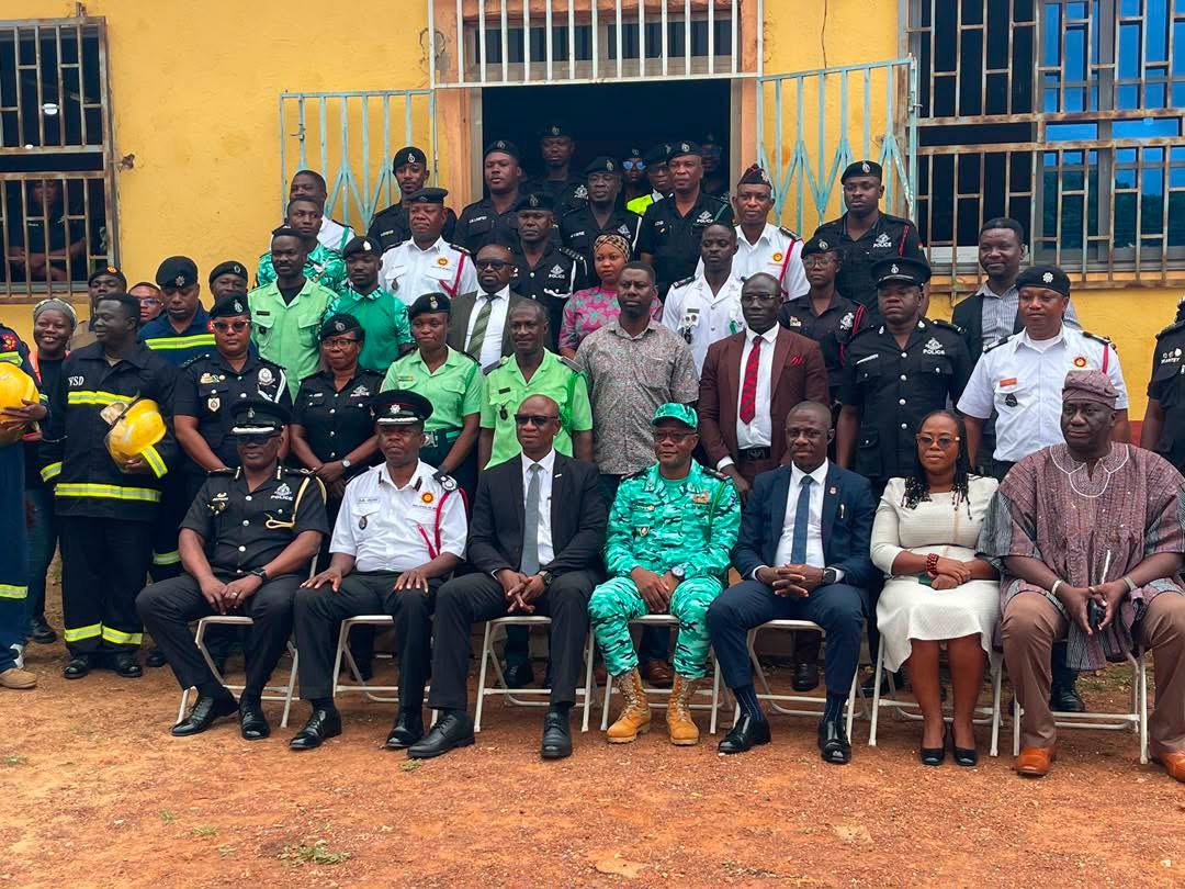 Bono Region NAS Joins Police, Fire Service and Bank of Ghana In Joint Emergency Response Simulation Exercise