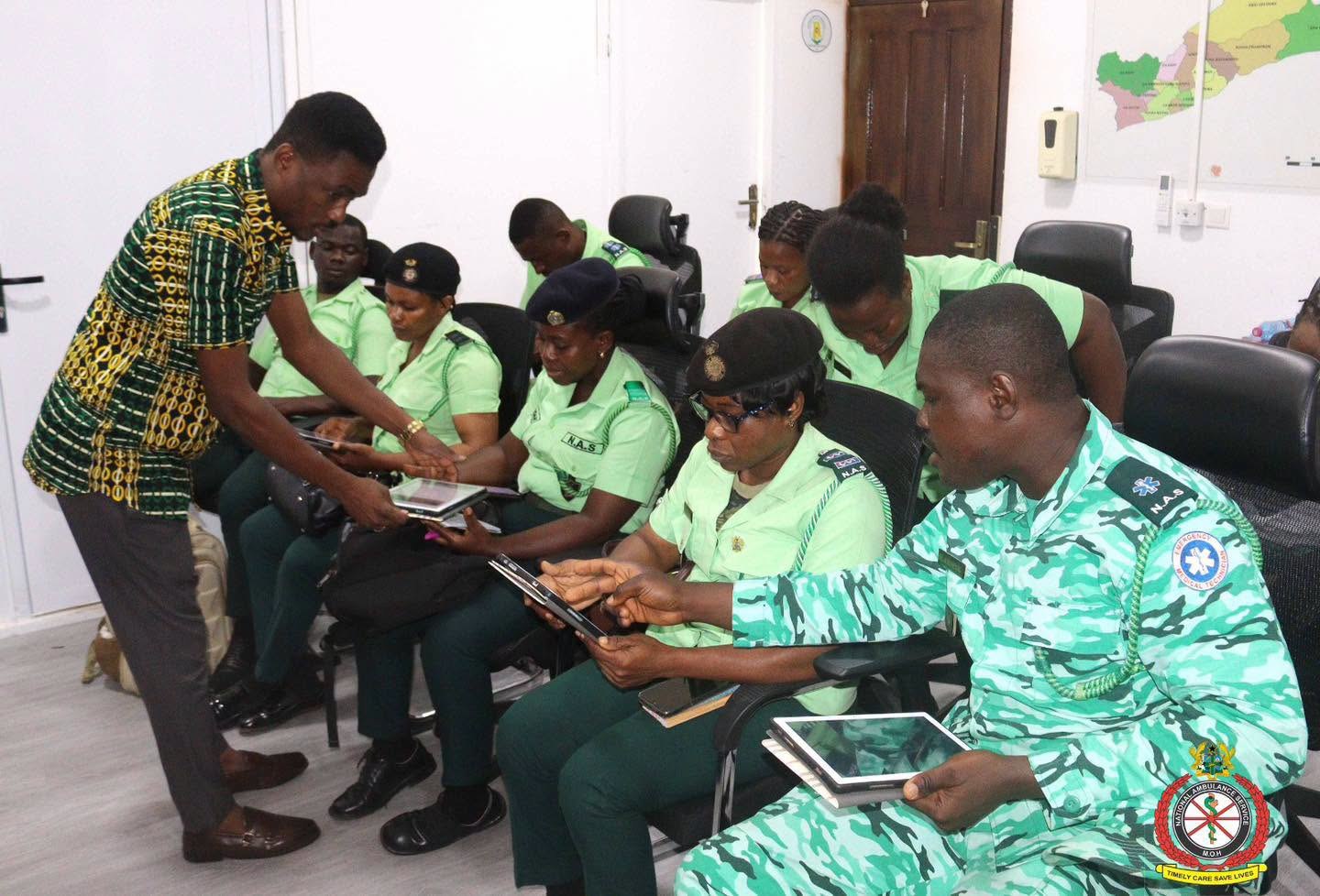 EMTs Undergo Training on New Digital Referral System to Tackle ‘No Bed Syndrome’ in Greater Accra