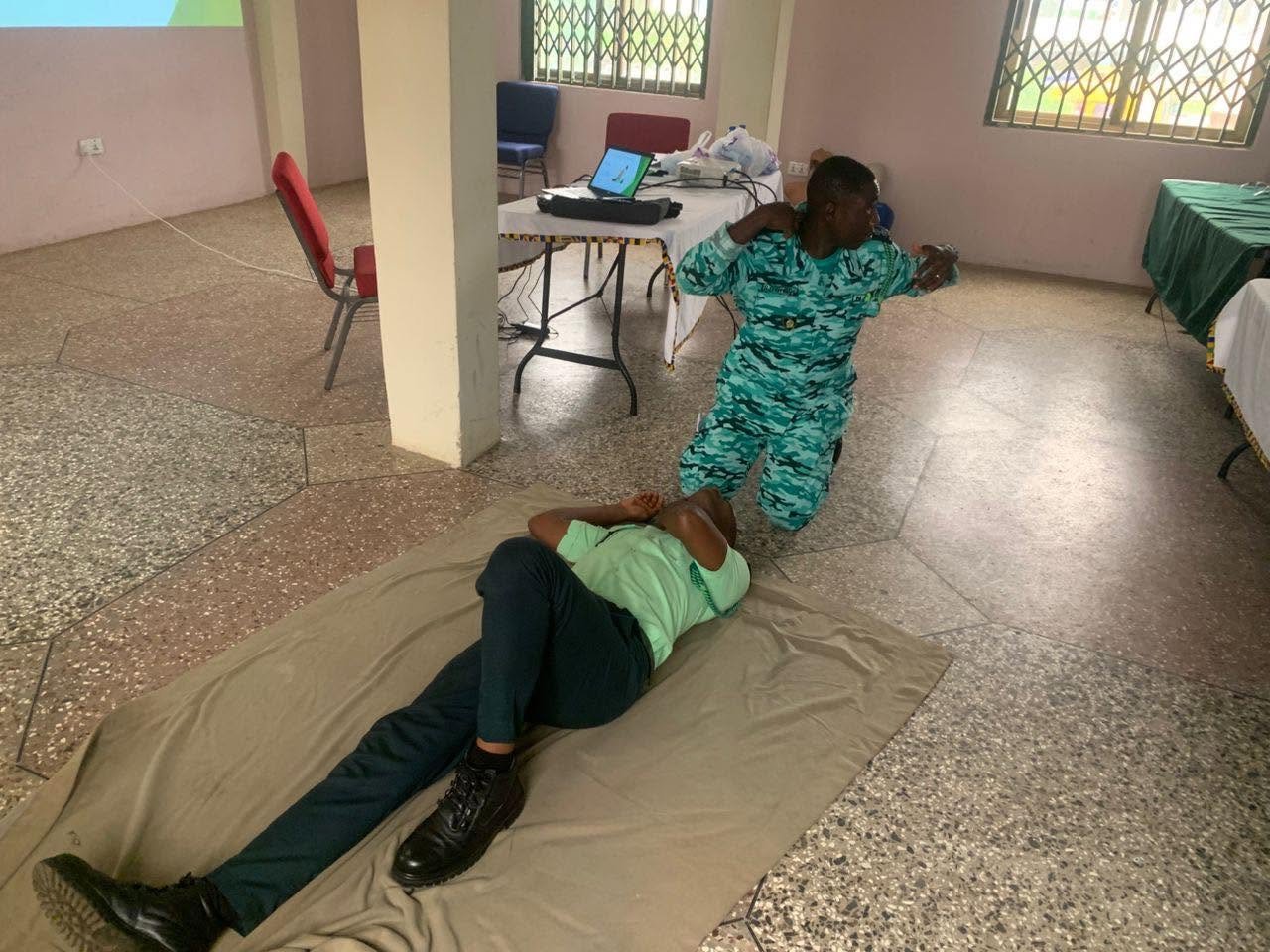 Ashanti Regional NAS Trains Pacific Loans Staff in Life-Saving Skills