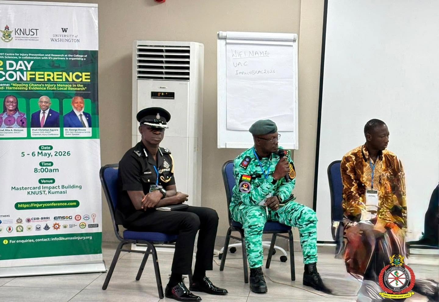 NAS Ashanti Regional Administrative Manager Presents Research at National Injury Prevention Conference