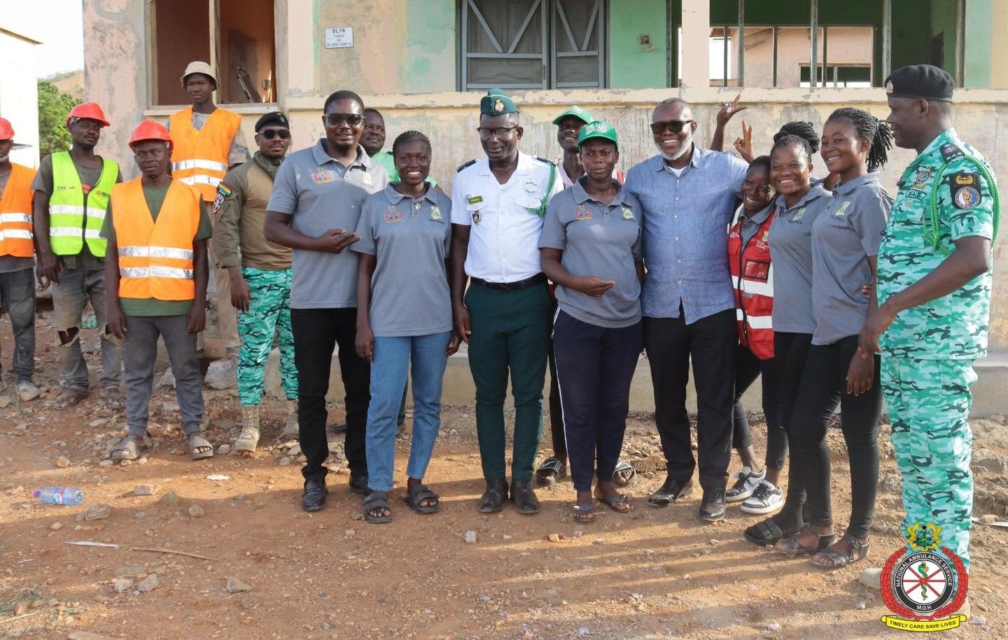 NAS CEO Inspects Upper East Emergency Dispatch Center and Tongo Ambulance Station