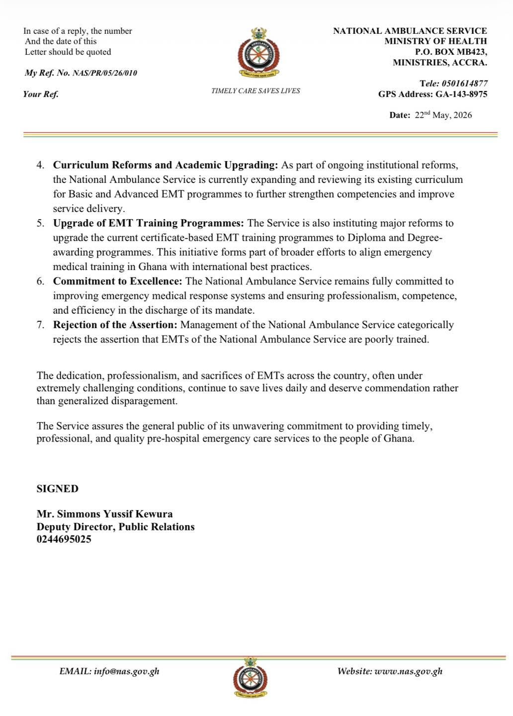 National Ambulance Service Rejects Claim That EMTs Are Poorly Trained