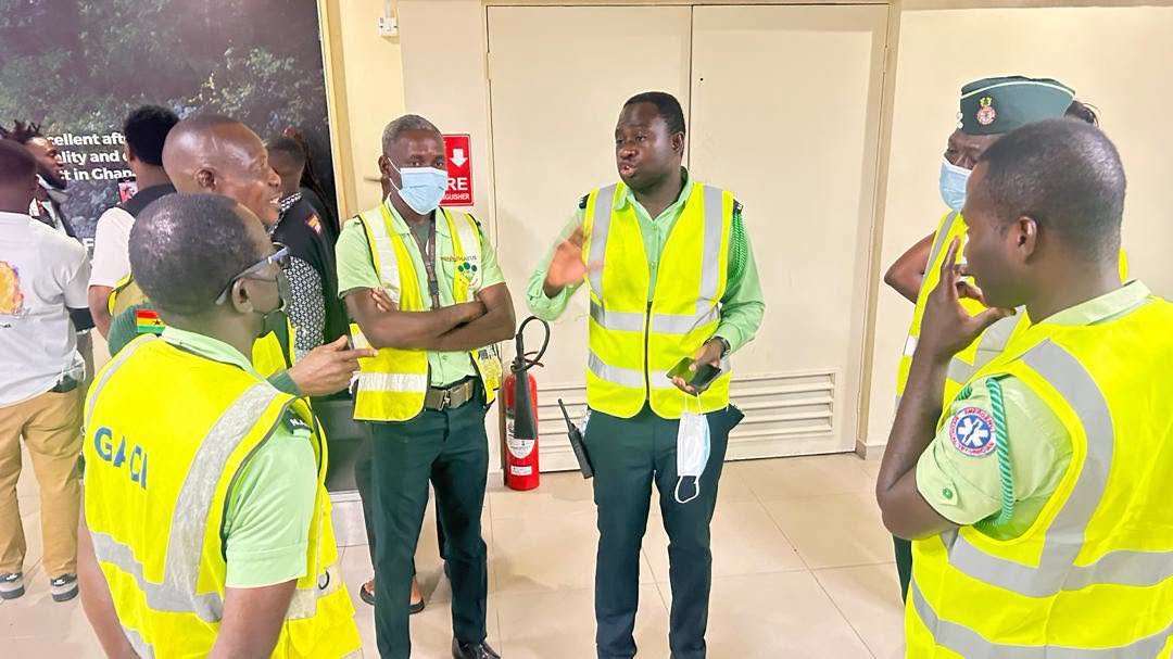 National Ambulance Service Provides Medical Cover for Returning Ghanaians from South Africa