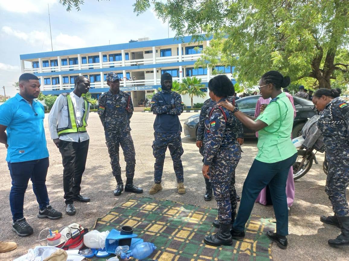Police Officers in Upper East Region Receive Basic Life Support Training